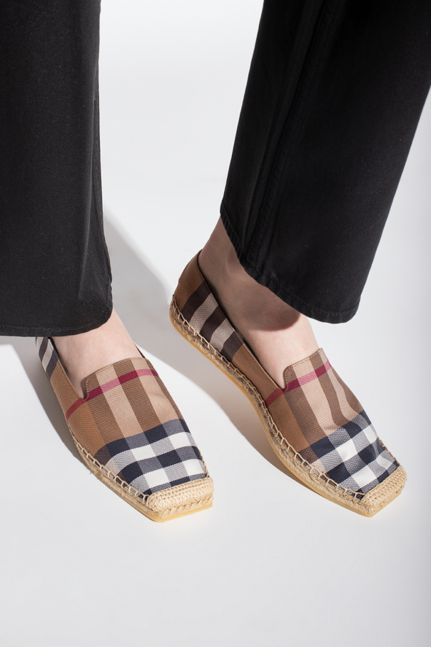 Burberry canvas check espadrilles best sale